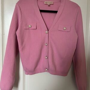 ⭐️Philosophy Pink Cardigan with Pearl Buttons